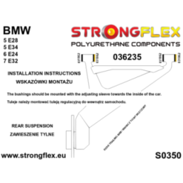 Strongflex 036235A: Zestaw niecentrycznych tulei wahaczy tylnych SPORT
