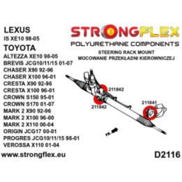 Strongflex 216241B: Kompletny zestaw tulei zawieszenia