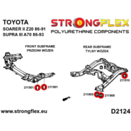 Strongflex 216239A: Zestaw tulei przedniego wózka SPORT