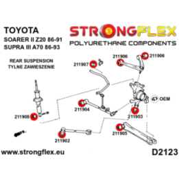 Strongflex 216238A: Zestaw tulei tylnego zawieszenia SPORT
