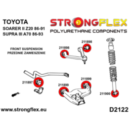 Strongflex 216236A: Kompletny zestaw tulei zawieszenia SPORT