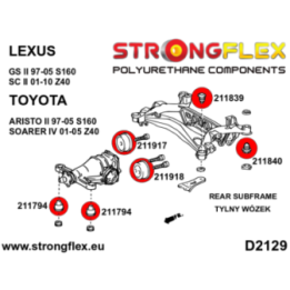 Strongflex 216234A: Zestaw tulei tylnego wózka SPORT