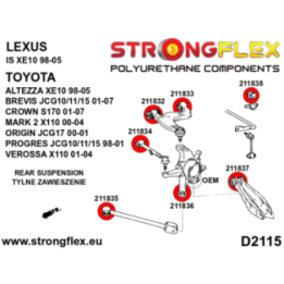 Strongflex 216233A: Zestaw zawieszenia tylnego SPORT