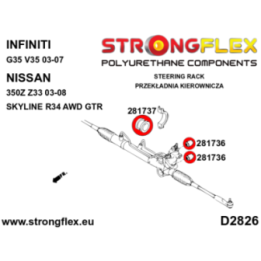 Strongflex 286219B: Zestaw tulei przekładni kierowniczej