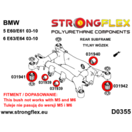 Strongflex 036245A: Zestaw tulei tylnego wózka SPORT