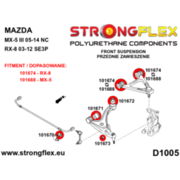 Strongflex 106178A: Zestaw zawieszenia przedniego SPORT