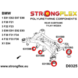 Strongflex 036241B: Zestaw tulei tylnego wózka