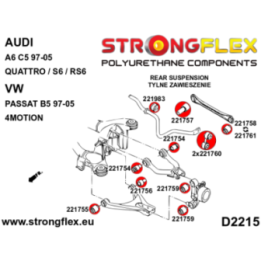 Strongflex 226208B: Zestaw zawieszenia tylnego