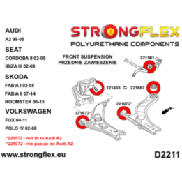 Strongflex 226223B: Zestaw zawieszenia przedniego