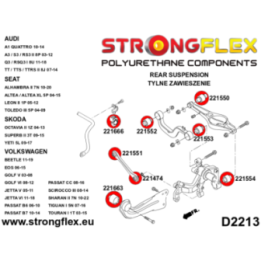Strongflex 226168A: Zestaw zawieszenia tylnego SPORT