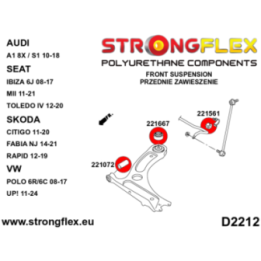 Strongflex 226160A: Zestaw zawieszenia przedniego SPORT