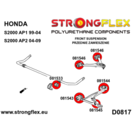 Strongflex 086150A: Zestaw poliuretanowy przedniego zawieszenia SPORT AP1 AP2