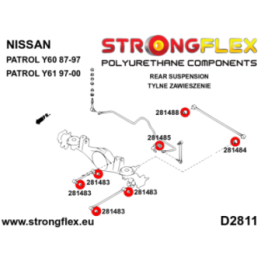 Strongflex 286132B: Zestaw zawieszenia tylnego