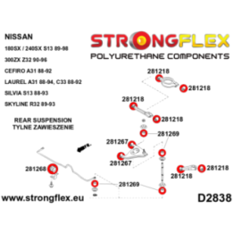 Strongflex 286083A: Zestaw zawieszenia tylnego SPORT