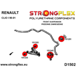 Strongflex 156078B: Zestaw poliuretanowy przedniego zawieszenia
