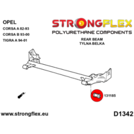 Strongflex 136053B: Zestaw poliuretanowy przedniego i tylnego zawieszenia