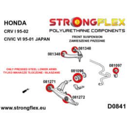 Strongflex 086097A: Zestaw poliuretanowy zawieszenia przedniego SPORT