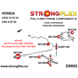 Strongflex 086056B: Zestaw poliuretanowy zawieszenia przedniego