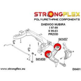 Strongflex 046134B: Zestaw tulei wahaczy przednich