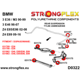 Strongflex 036046A: Zestaw tylnego zawieszenia SPORT