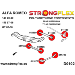 Strongflex 016076B: Zestaw tylnego zawieszenia