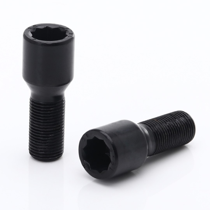 Zestaw krótkich śrub HEX M14x1,25 czarne