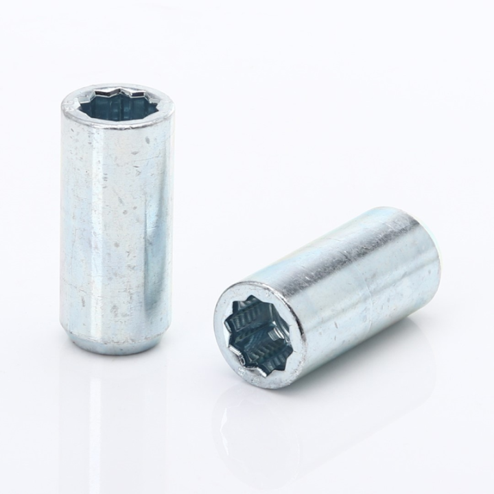 Zestaw długich nakrętek HEX M14x1,5 srebrne