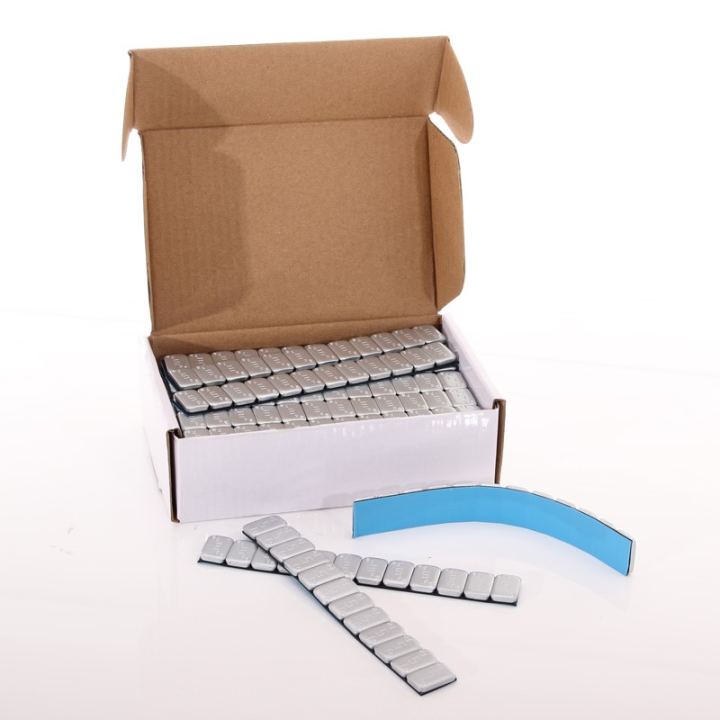 Ciężarki do wyważania 12x5g 50szt srebrne