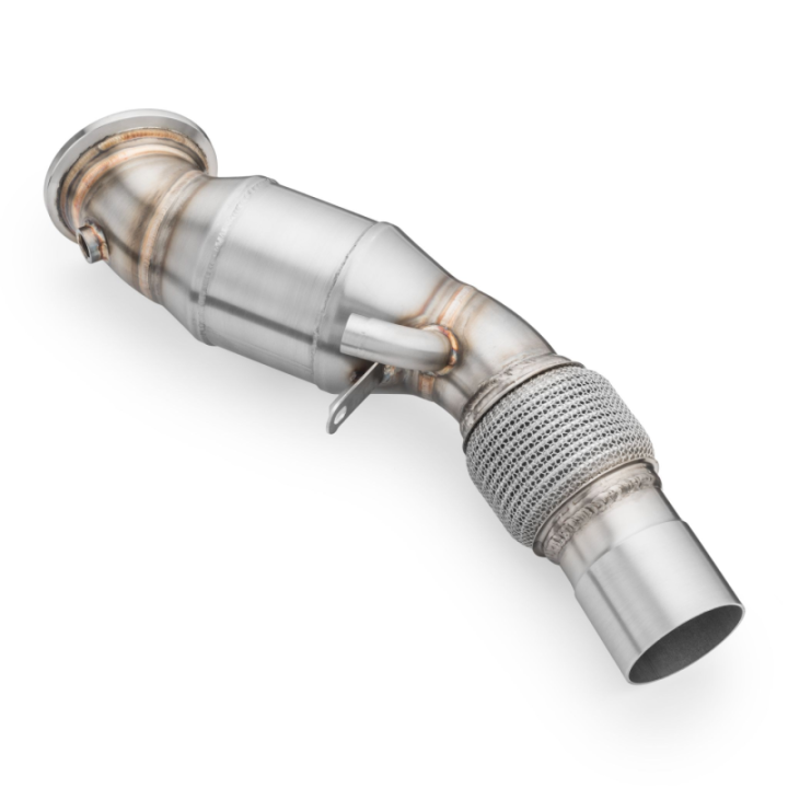 Downpipe BMW G11, G12 730i, 730Li, 740e, 740Le B48 + KATALIZATOR (Norma emisji: Euro 3, Przepustowość: 100 cpsi)