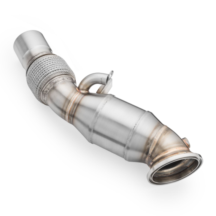 Downpipe BMW G11, G12 730i, 730Li, 740e, 740Le B48 + KATALIZATOR (Norma emisji: Euro 3, Przepustowość: 100 cpsi)