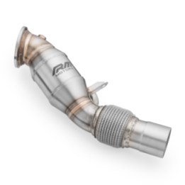 Downpipe BMW F30, F31, F34 GT LCI 330i, 330ix, 330e B48 + KATALIZATOR (Norma emisji: Euro 3, Przepustowość: 100 cpsi)