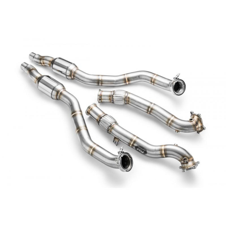 Downpipe AUDI S6, S7, RS6, RS7 C7, 4G 4.0 TFSI + KATALIZATOR (Norma emisji: Euro 4, Przepustowość: 100 cpsi)