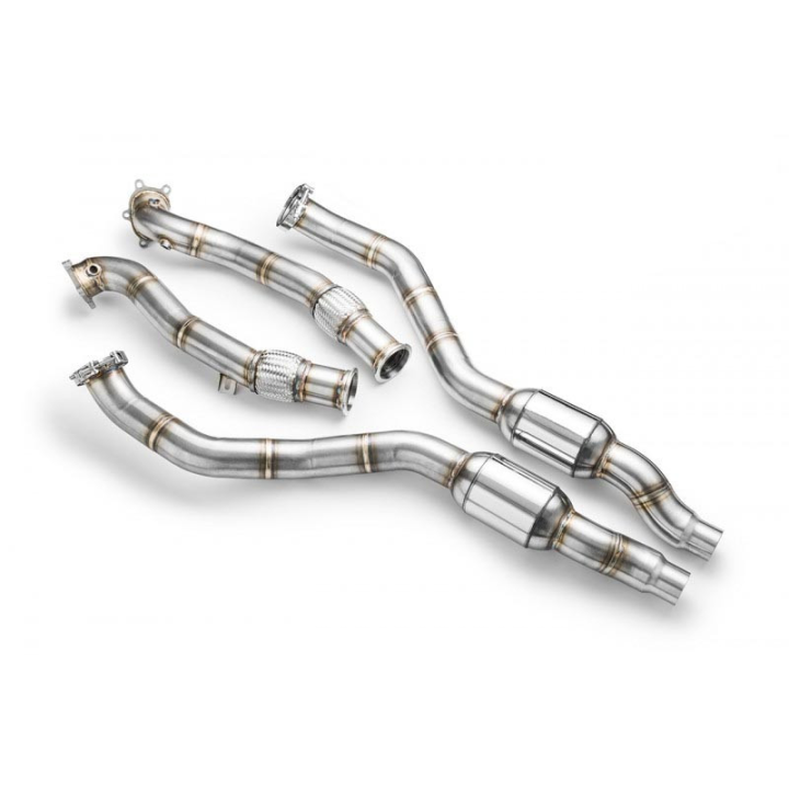 Downpipe AUDI S6, S7, RS6, RS7 C7, 4G 4.0 TFSI + KATALIZATOR (Norma emisji: Euro 5, Przepustowość: 200 cpsi)