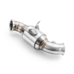 Downpipe MERCEDES W205 C200 2.0 Turbo + KATALIZATOR (Norma emisji: Euro 4, Przepustowość: 100 cpsi)