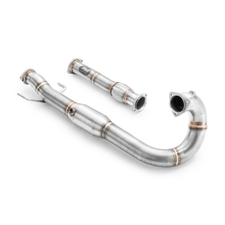 Downpipe SAAB 9-5 Mk1, Mk2 2.0T, 2.3T B205, B235 + katalizator (Norma emisji: Euro 3, Przepustowość: 100 cpsi)