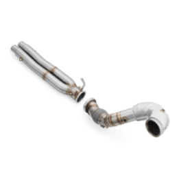 Downpipe AUDI RS3 8Y 2.5 TFSI z osłoną termiczną (Silencer: Nie)