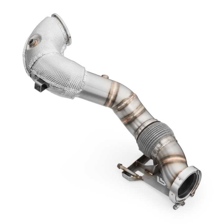 Downpipe AUDI TTRS 2.5 TFSI z osłoną termiczną i katalizatorami (Katalizator: MS)