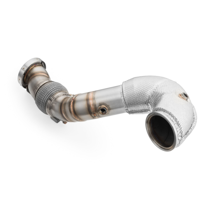 Downpipe AUDI TTRS 2.5 TFSI z osłoną termiczną i katalizatorami (Katalizator: MS)