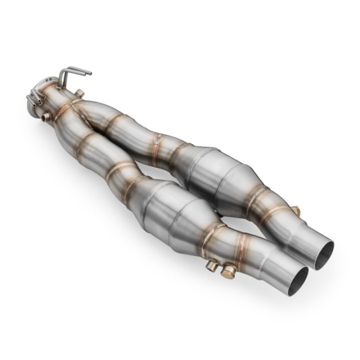 Downpipe AUDI TTRS 2.5 TFSI z osłoną termiczną i katalizatorami (Katalizator: MS)