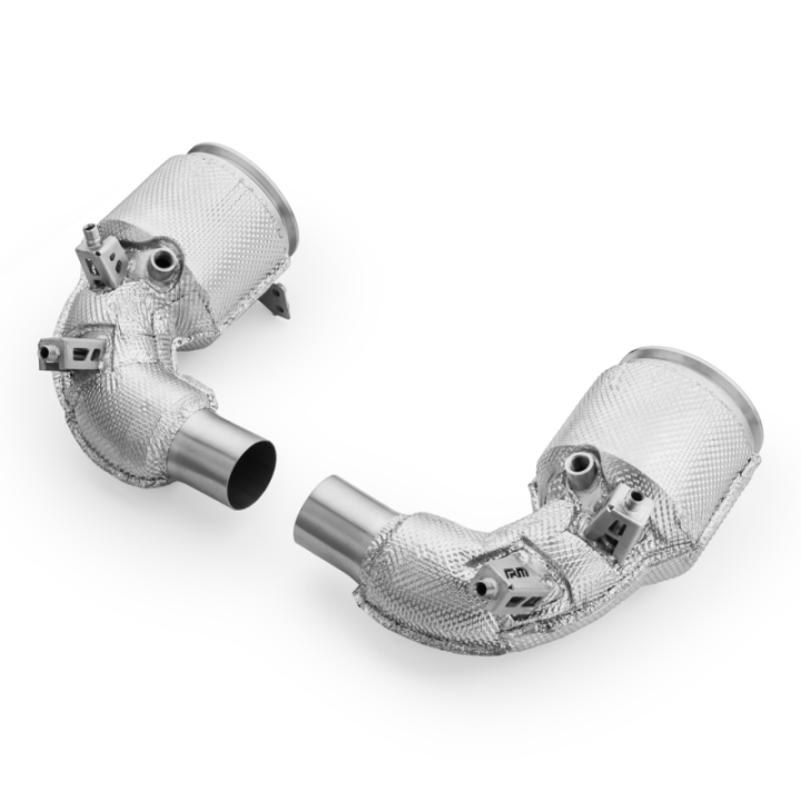 Downpipe Porsche 911 992 Turbo / Turbo S z katalizatorem i osłoną termiczną (Katalizator: OBD)