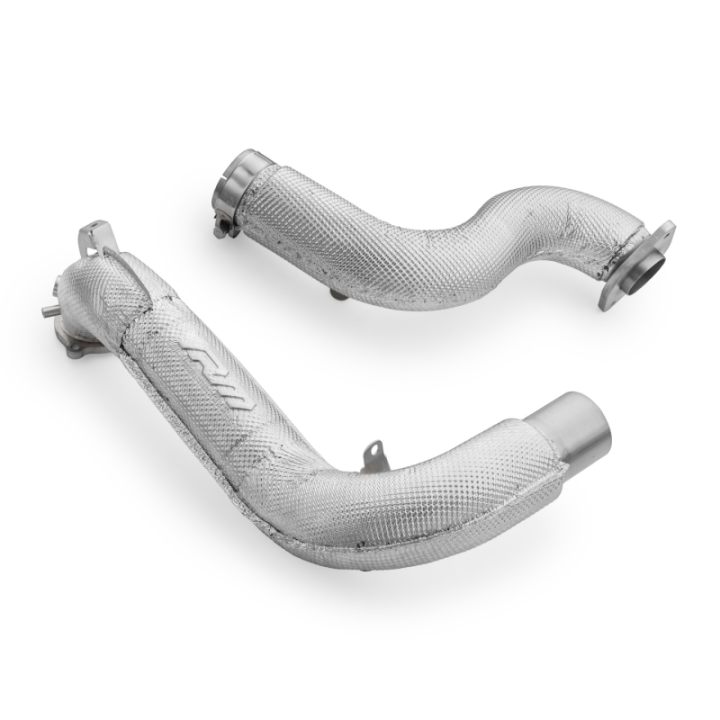 Downpipe Mercedes-AMG A35 GPF W177 4MATIC z osłoną termiczną (Zestaw z silencerem: Nie, GPF OFF: Tak)