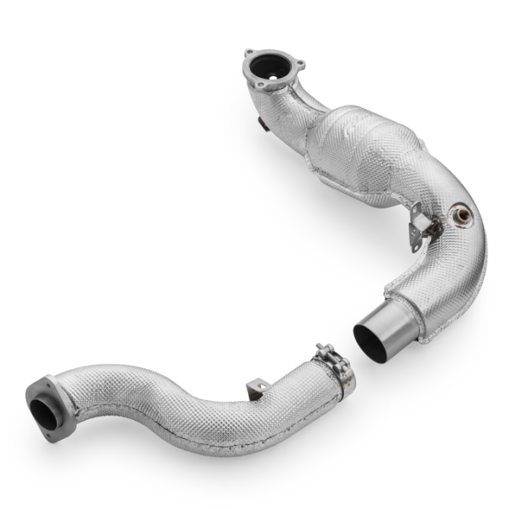 Downpipe Mercedes-AMG A35 GPF W177 4MATIC z osłoną termiczną i katalizatorami (Katalizator: MS, GPF OFF: Nie)
