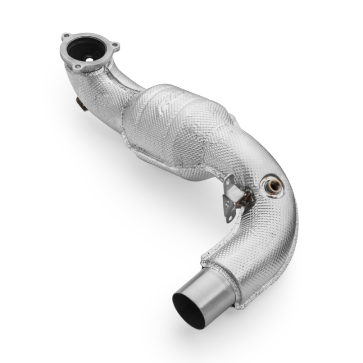 Downpipe Mercedes-AMG A35 GPF W177 4MATIC z osłoną termiczną i katalizatorami (Katalizator: MS, GPF OFF: Nie)