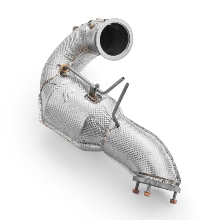 Downpipe AUDI Q5 3.0 TDI  +osłona termiczna (Katalizator: EURO 6, Z tłumikiem: Nie, Osłona termiczna: Tak)