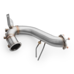 Downpipe AUDI Q5 3.0 TDI  +osłona termiczna (Katalizator: brak, Z tłumikiem: Nie, Osłona termiczna: Nie)