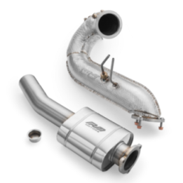 Downpipe zestaw AUDI A4 S4 / Avant Quattro / Avant 3.0 TDI  (Katalizator: brak, Tłumik: Tak, Silencer: Nie, Osłona: Tak)