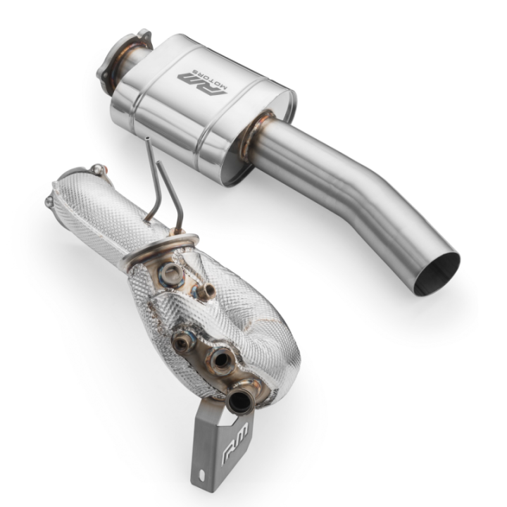 Downpipe zestaw AUDI A8 S8 / Quattro 3.0 TDI  (Katalizator: brak, Tłumik: Tak, Silencer: Nie, Osłona: Tak)