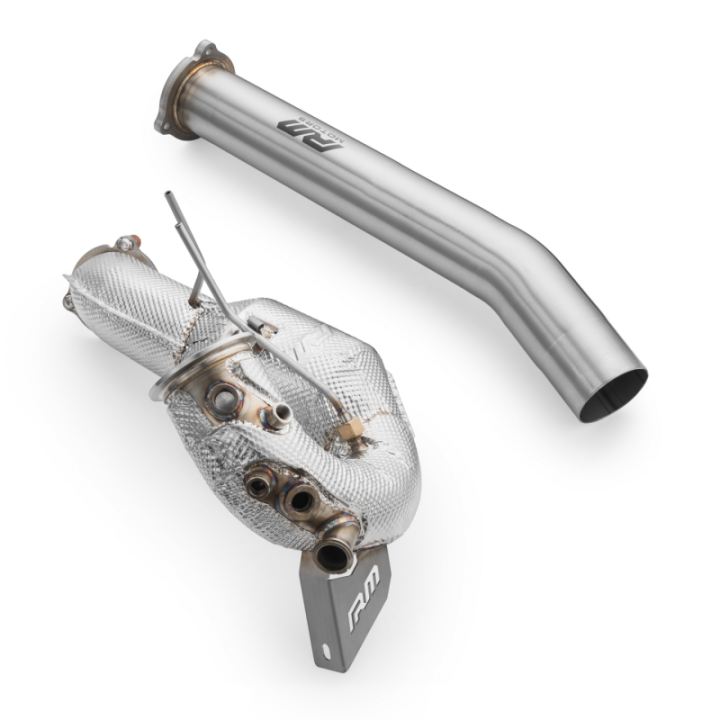 Downpipe zestaw AUDI Q5 3.0 TDI  +osłona termiczna (Katalizator: EURO 6, Z tłumikiem: Nie, Osłona termiczna: Tak)