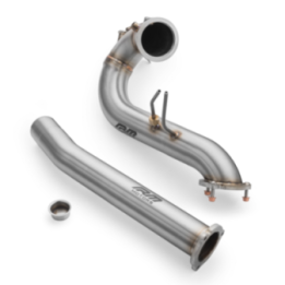 Downpipe zestaw AUDI Q5 3.0 TDI  (Katalizator: brak, Z tłumikiem: Nie, Zestaw z silencerem: Nie, Osłona termiczna: Nie)
