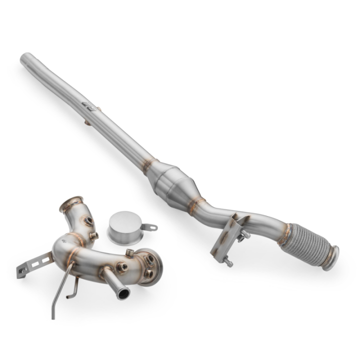 Downpipe+ DPF OFF zestaw Volkswagen Golf VIII 2.0 TDI GTD (100 cpsi, Osłona termiczna: Nie, Katalizator: EURO 5)